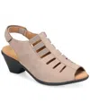 Comfortiva Faye Leather Sandal In Neutral