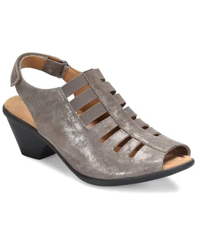 Comfortiva Faye Suede Sandal In Gray