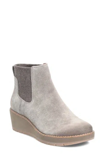 Comfortiva Ferna Wedge Chelsea Boot In Taupe Suede