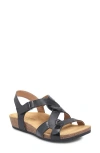Comfortiva Garner Wedge Sandal In Black