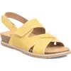 Comfortiva Genata Strappy Slingback Sandal In Yellow