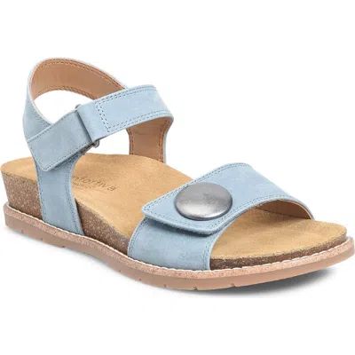 Comfortiva Gwen Wedge Sandal In Blue