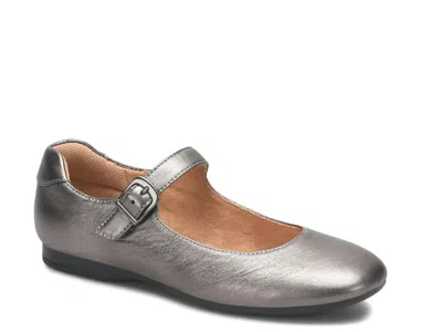 Comfortiva Kaylee Mary Jane Flat In Gray