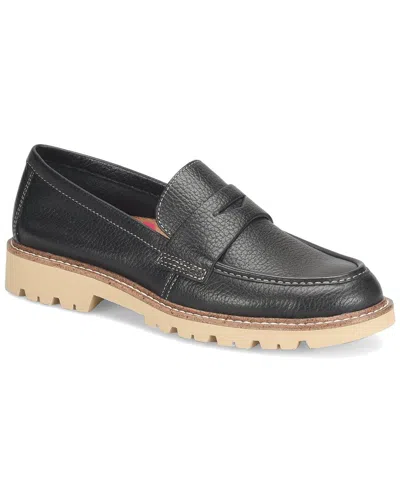 Comfortiva Lakota Leather Flat In Black