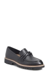Comfortiva Lilac Leather Casual Shoe In Black
