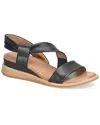 Comfortiva Marcy Leather Sandal In Black