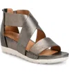 COMFORTIVA PACIFICA STRAPPY SANDAL IN ANTHRACITE LEATHER