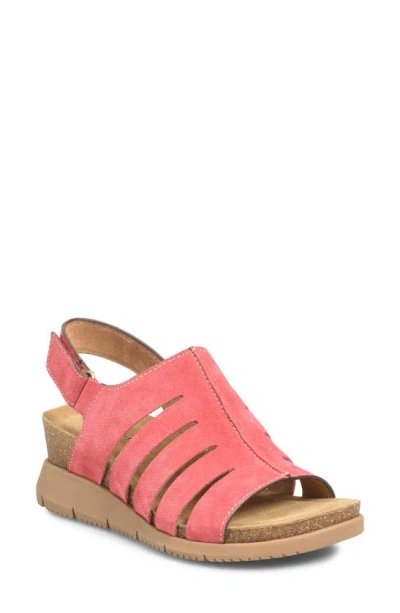 Comfortiva Scottie Slingback Wedge Sandal In Rose