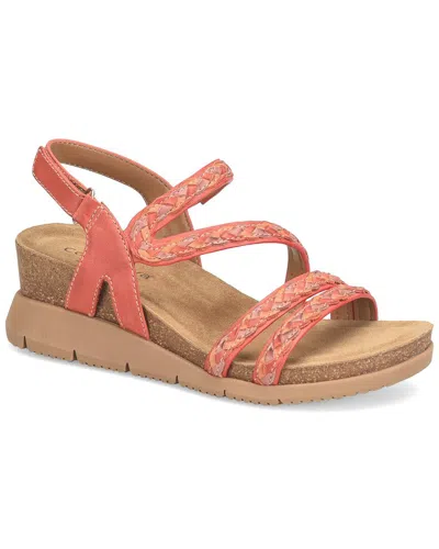 Comfortiva Silvia Leather Sandal In Red