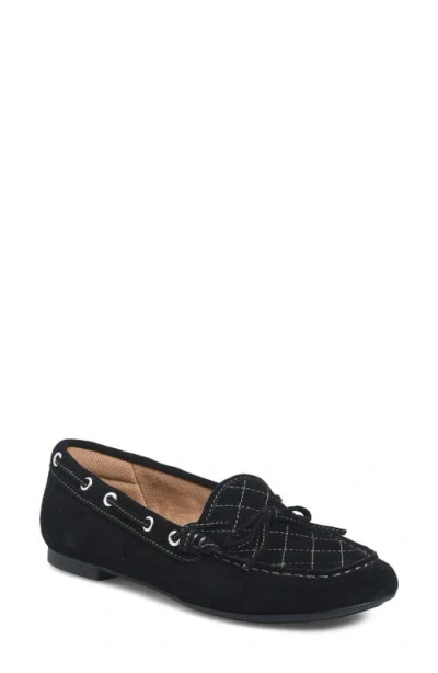 Comfortiva Tessie Leather Loafer In Black