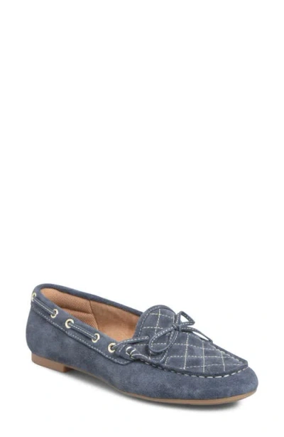 Comfortiva Tessie Leather Loafer In Blue