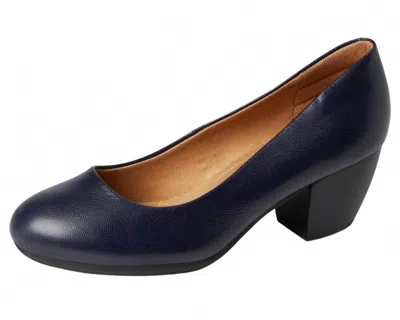 Comfortiva Women's Amora Pump - Wide In Peacoat Navy In Blue