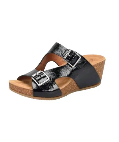Comfortiva Women's Emah Sandal In Black Patent