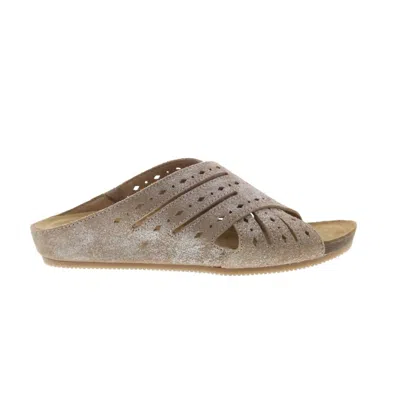 Comfortiva Women's Gala Slip On Slides Sandals In Natural In Brown