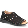 Comfortiva Petal Cutout Sandal In Black