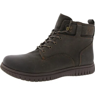 Comfortiva Womens Lace-up Leather Hiking Boots In Pink