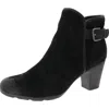 Comfortiva Womens Zipper Manmade Ankle Boots In Black