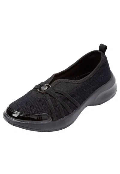 Comfortview Cv Sport Greer Slip On Sneaker In Black