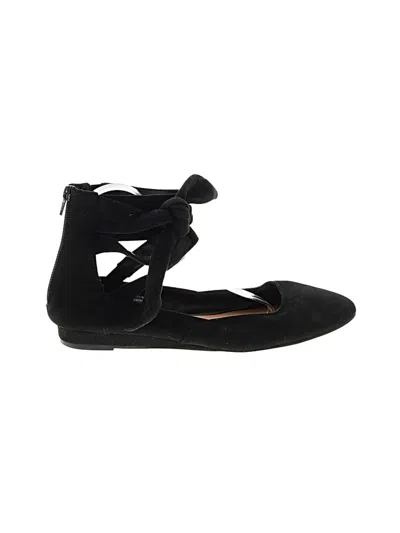 Pre-owned Comfortview Flats In Black