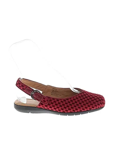 Pre-owned Comfortview Sandals In Burgundy