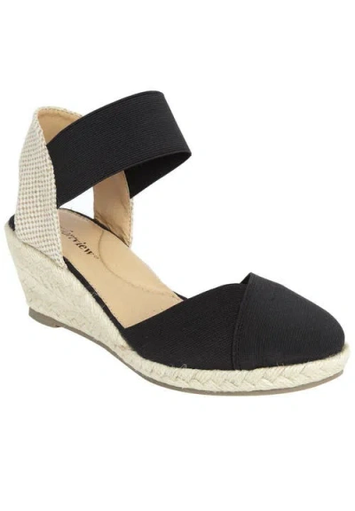 Comfortview The Abra Espadrille In Black
