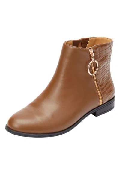 Comfortview The Addi Bootie In Brown