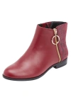 Comfortview The Addi Bootie In Burgundy