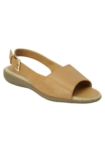 Comfortview The Adele Sling Sandal In Brown