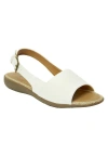 Comfortview The Adele Sling Sandal In White