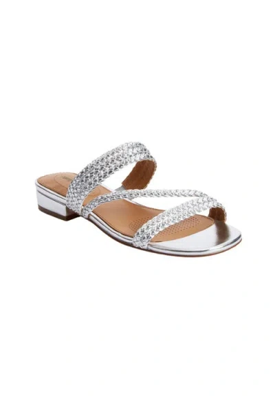 Comfortview The Adler Slip On Mule In Silver