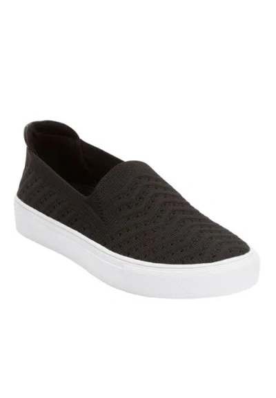 Comfortview The Alena Slip On Sneaker In Black