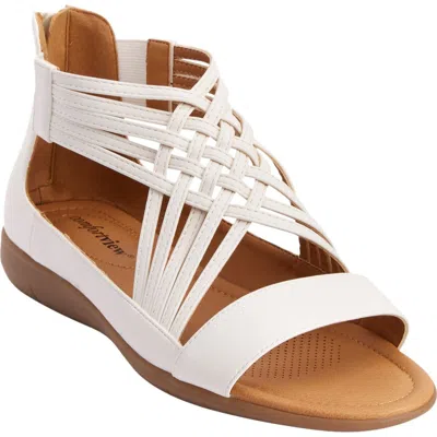 Comfortview The Alicia Sandal In White