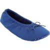 Comfortview The Ana Ballerina Slipper In Blue
