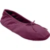Comfortview The Ana Ballerina Slipper In Burgundy