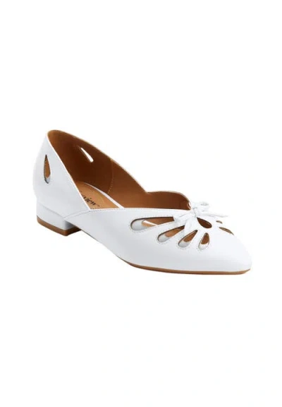 Comfortview The Arabella Slip On Flat In White