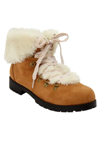 Comfortview The Arctic Bootie In Brown