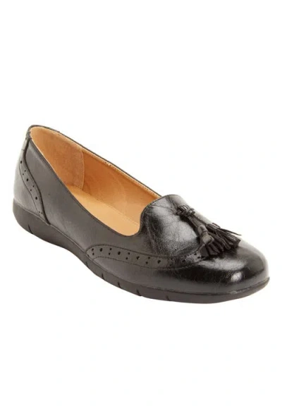 Comfortview The Aster Slip On Flat In Black