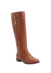 Comfortview The Azalia Tall Wide Calf Boot In Brown