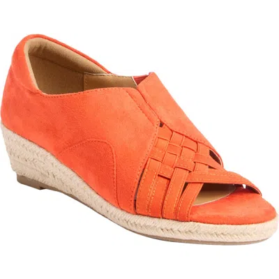 Comfortview The Beckett Espadrille In Orange