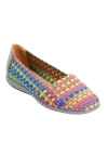 Comfortview The Bethany Slip On Flat In Multi
