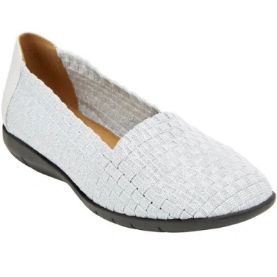 Comfortview The Bethany Slip On Flat In White