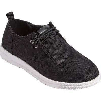 Comfortview The Bridley Slip On Boat Shoe In Black