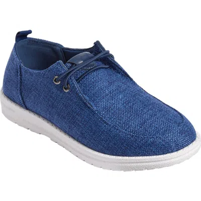 Comfortview The Bridley Slip On Boat Shoe In Blue