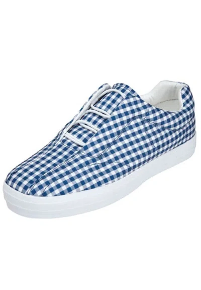 Comfortview The Bungee Slip On Sneaker In Blue