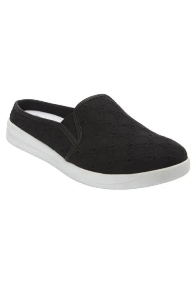 Comfortview The Camellia Slip On Sneaker Mule In Black