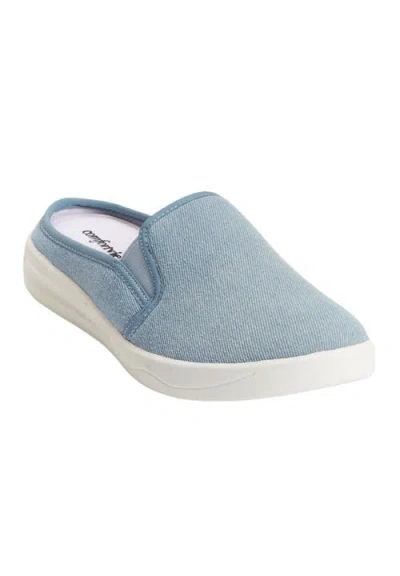 Comfortview The Camellia Slip On Sneaker Mule In Blue