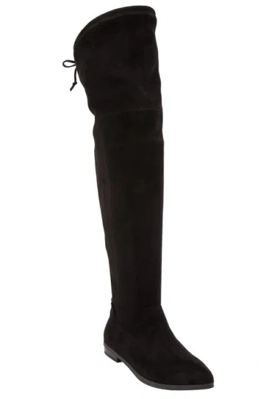 Comfortview The Cameron Tall Wide Calf Boot In Black