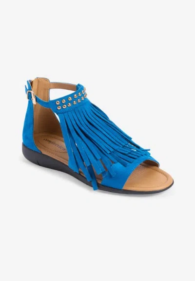 Comfortview The Carmella Sandal In Blue