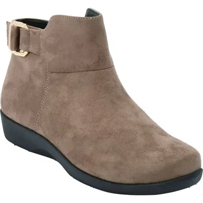 Comfortview The Cassie Bootie In Brown