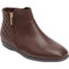Comfortview The Ceil Bootie In Brown